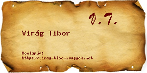 Virág Tibor névjegykártya